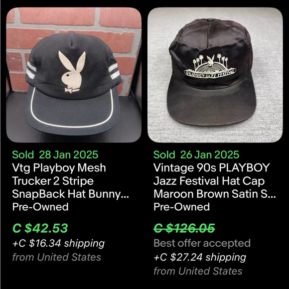Vintage PLAYBOY Snapback / 80s / 90s / Trucker Style / Made In Taiwan - Picture 8 of 10